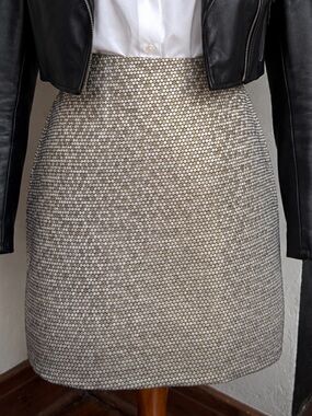 Banana Republic Women's Textured Skirt with Metallic Shimmer